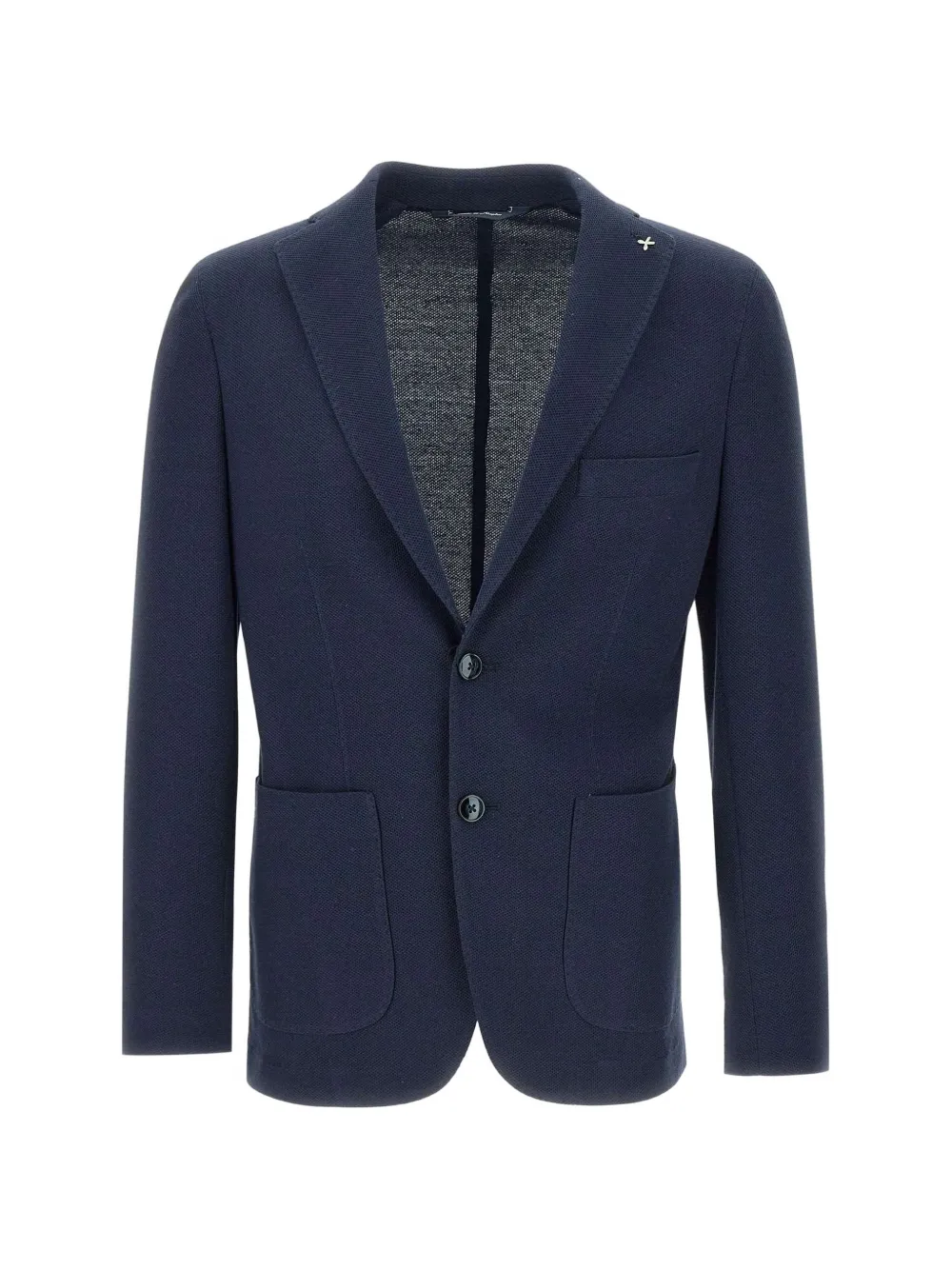 Marchesani honeycomb-weave slim-fit blazer - Blau