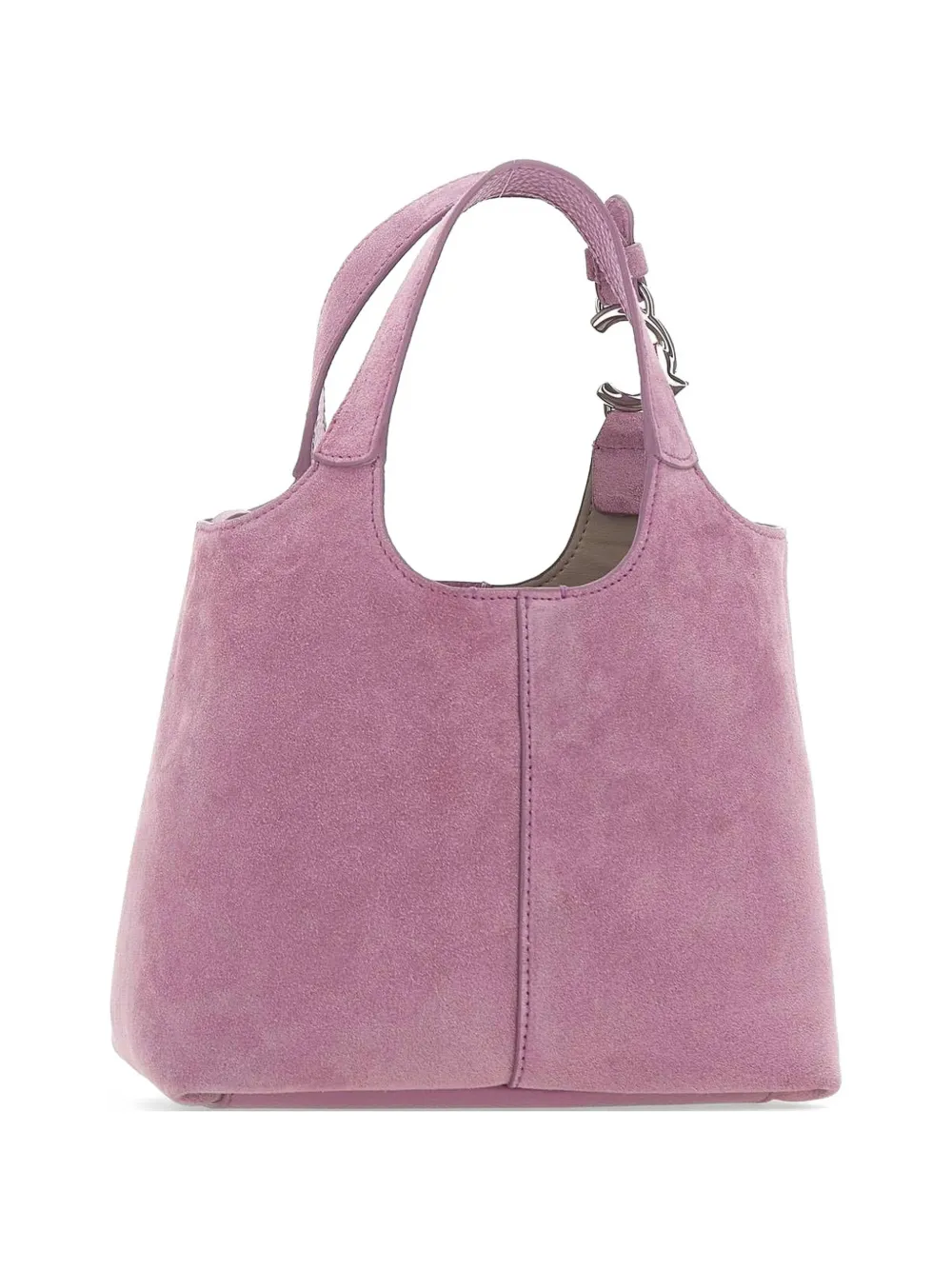 Coccinelle small C-Easy suede tote bag - Viola