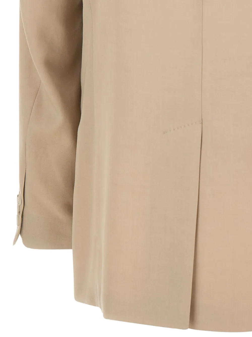BOSS Ruimvallend jack van twill Beige