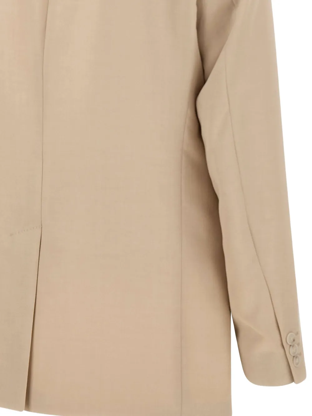 BOSS Ruimvallend jack van twill Beige