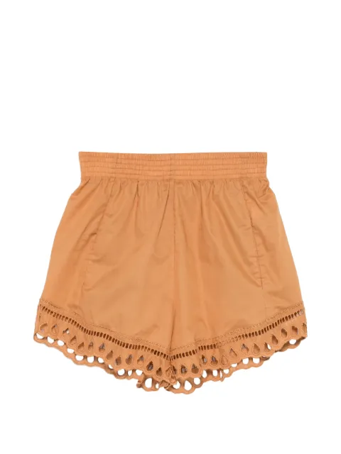 Ermanno Scervino shorts con bordado inglés