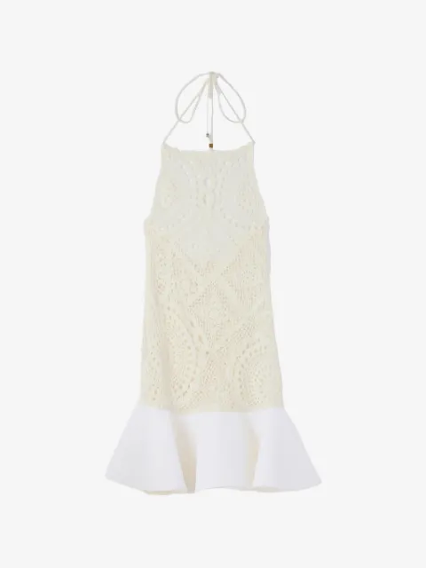 Jacquemus vestido corto tejido de crochet
