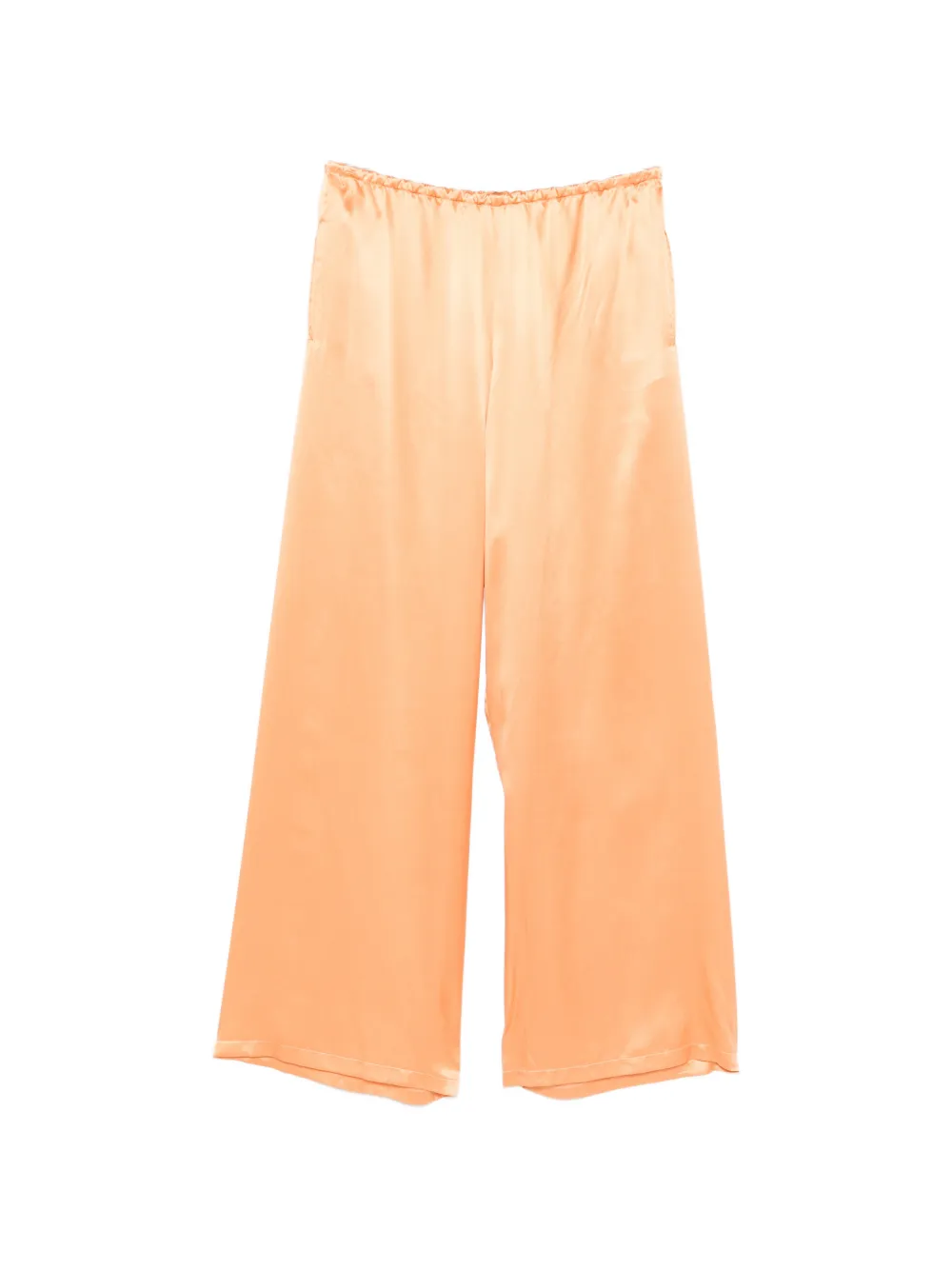 Ermanno Scervino satin-finish wide-leg trousers - Arancione