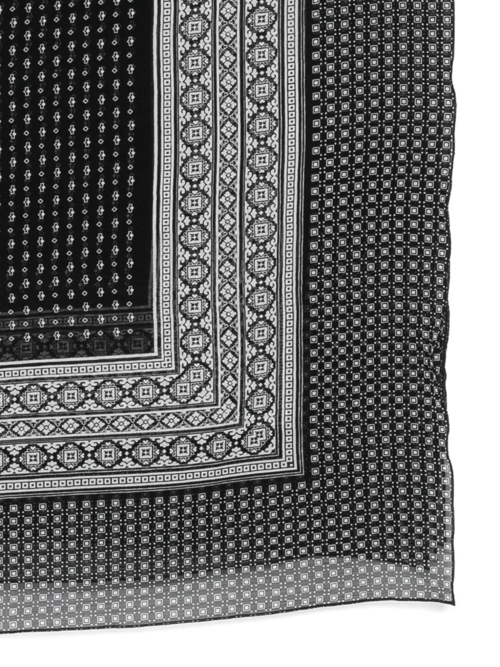 Ermanno Scervino Foulard sjaal met geometrische print Zwart