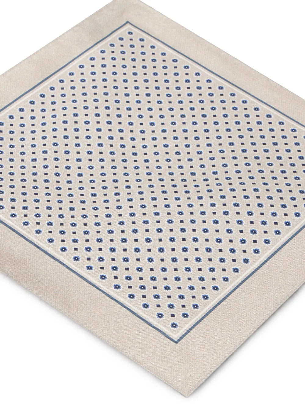 BOSS Pochet met geometrische print Beige