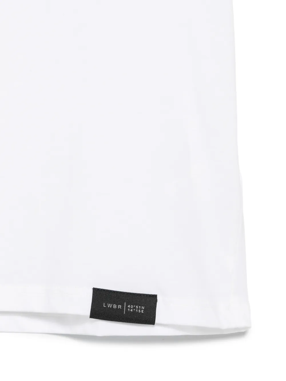 Low Brand Malibu T-shirt met print en ronde hals Wit