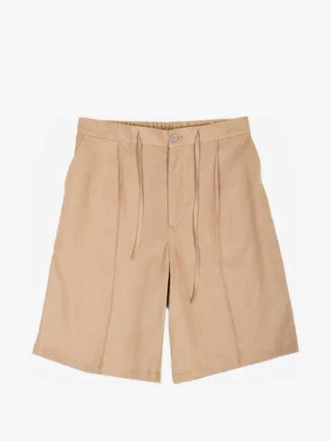 Hevo pleated drawstring shorts