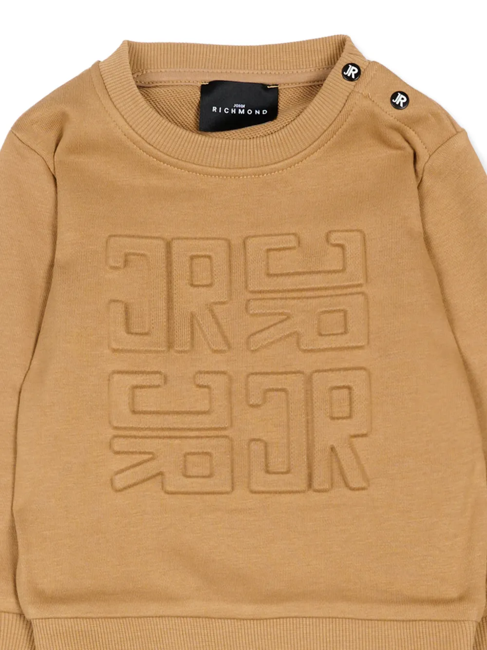 John Richmond Junior Trainingspak met logo-reliëf Beige