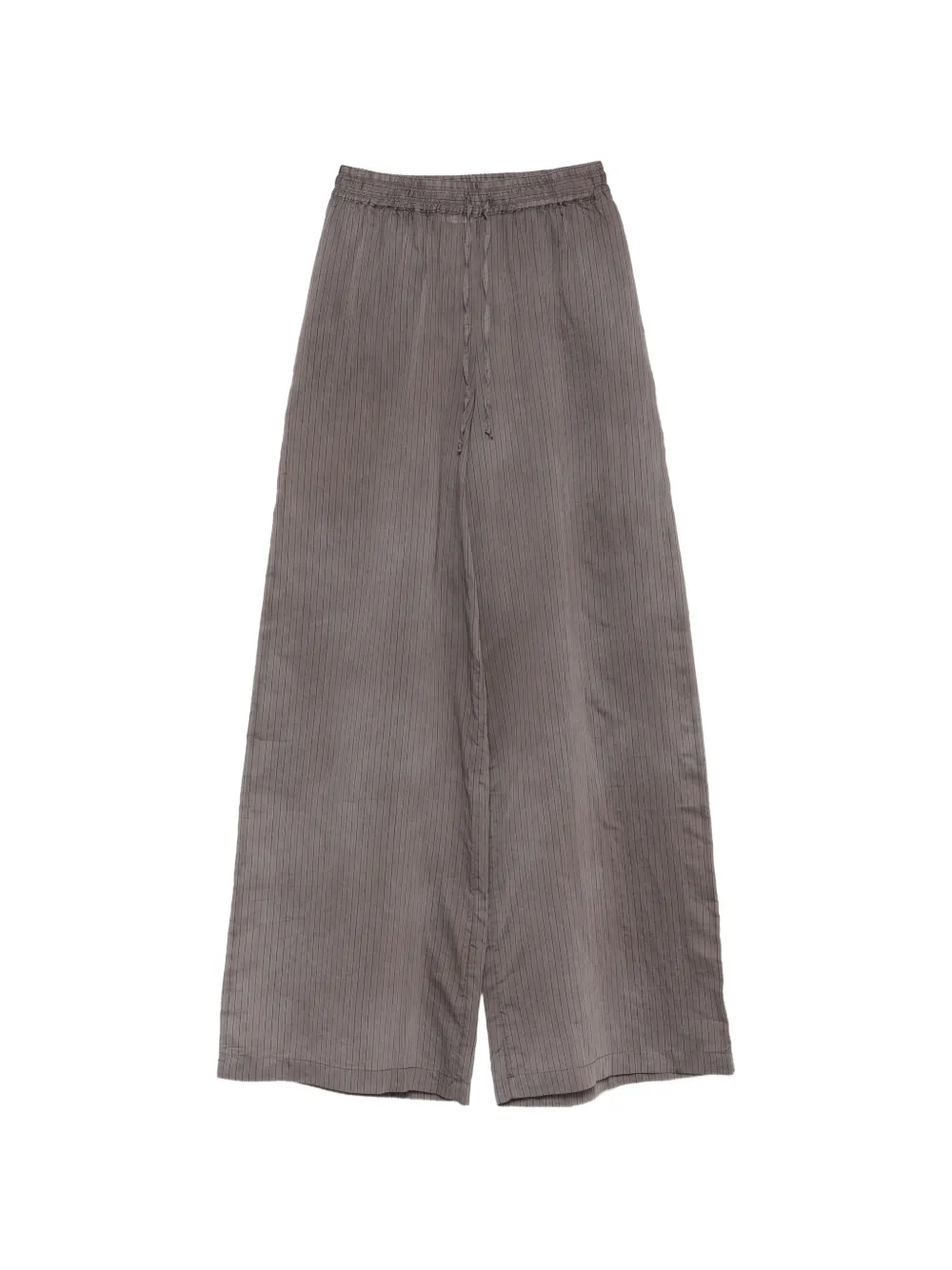 Roberto Collina Striped-pattern Trousers In Brown
