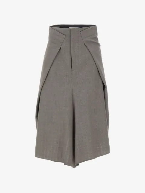 Victoria Beckham falda midi con diseño asimétrico