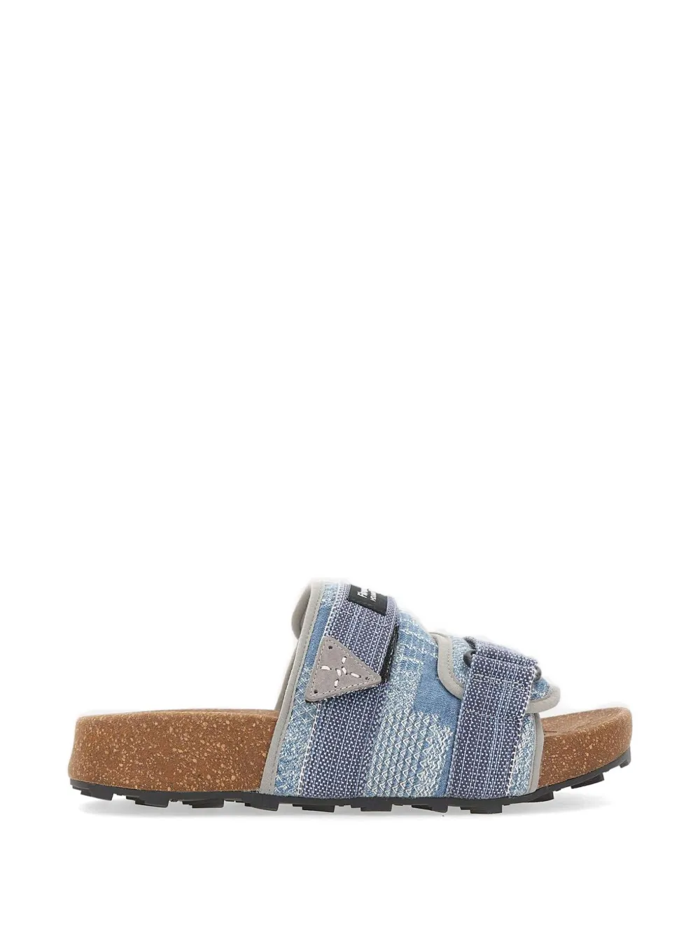 FLOWER MOUNTAIN Niwa jacquard flat sandals Blauw