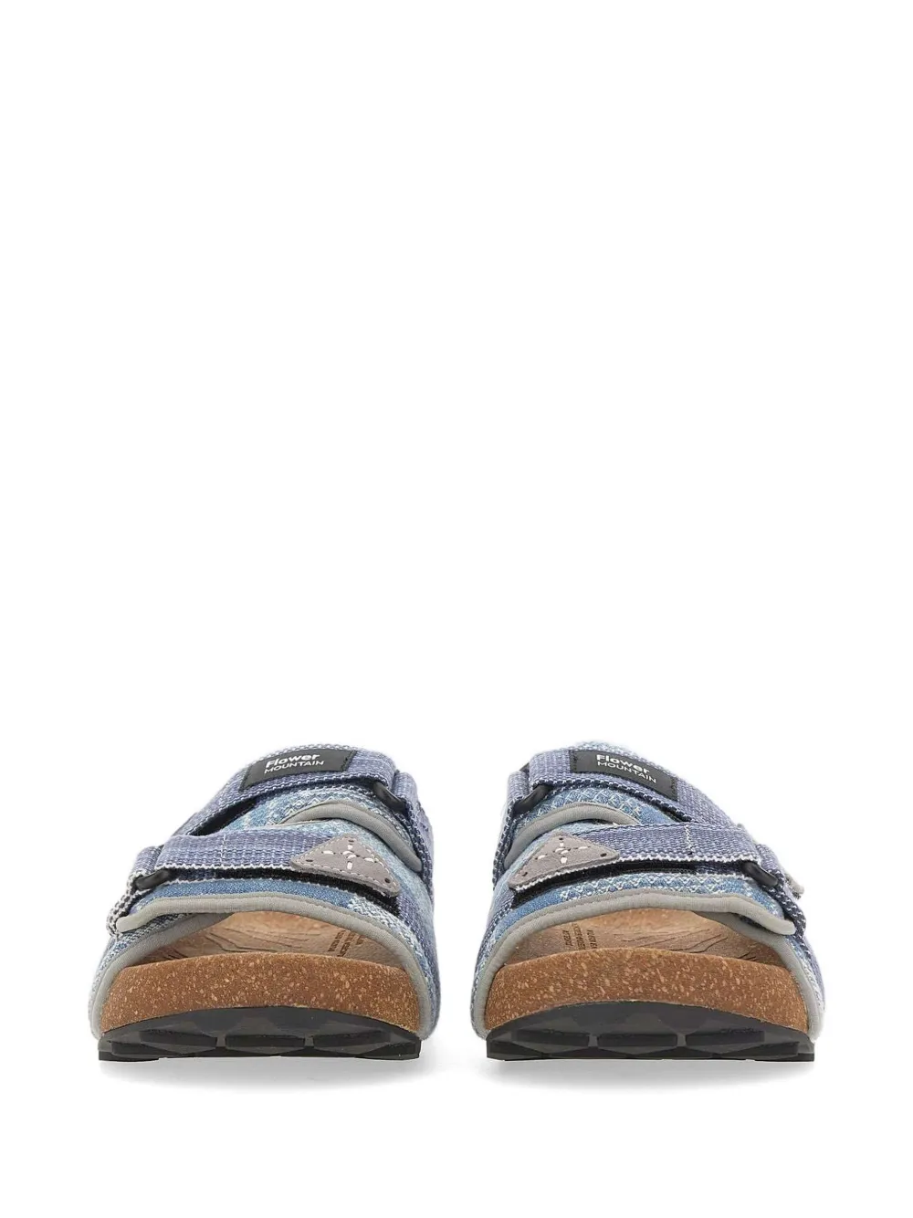 FLOWER MOUNTAIN Niwa jacquard flat sandals Blauw