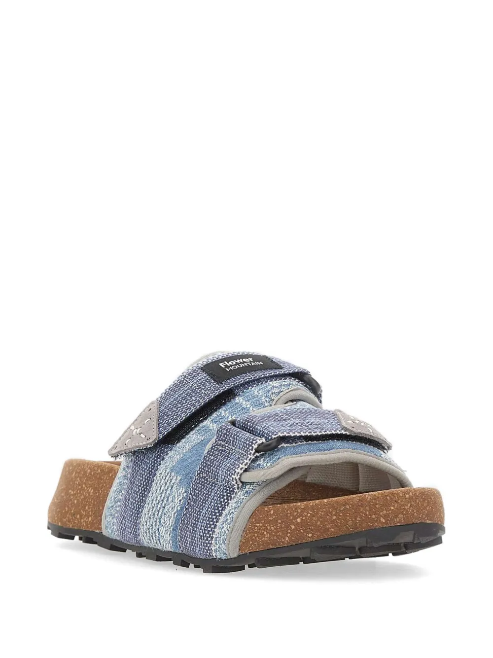 FLOWER MOUNTAIN Niwa jacquard flat sandals Blauw