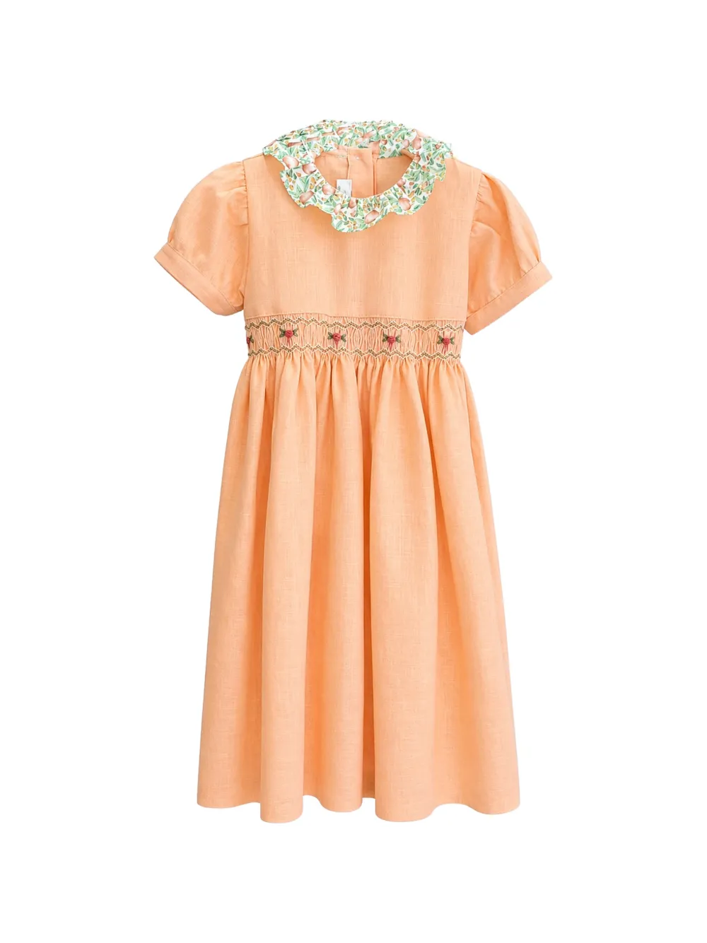Mariella Ferrari floral-collar dress - Arancione