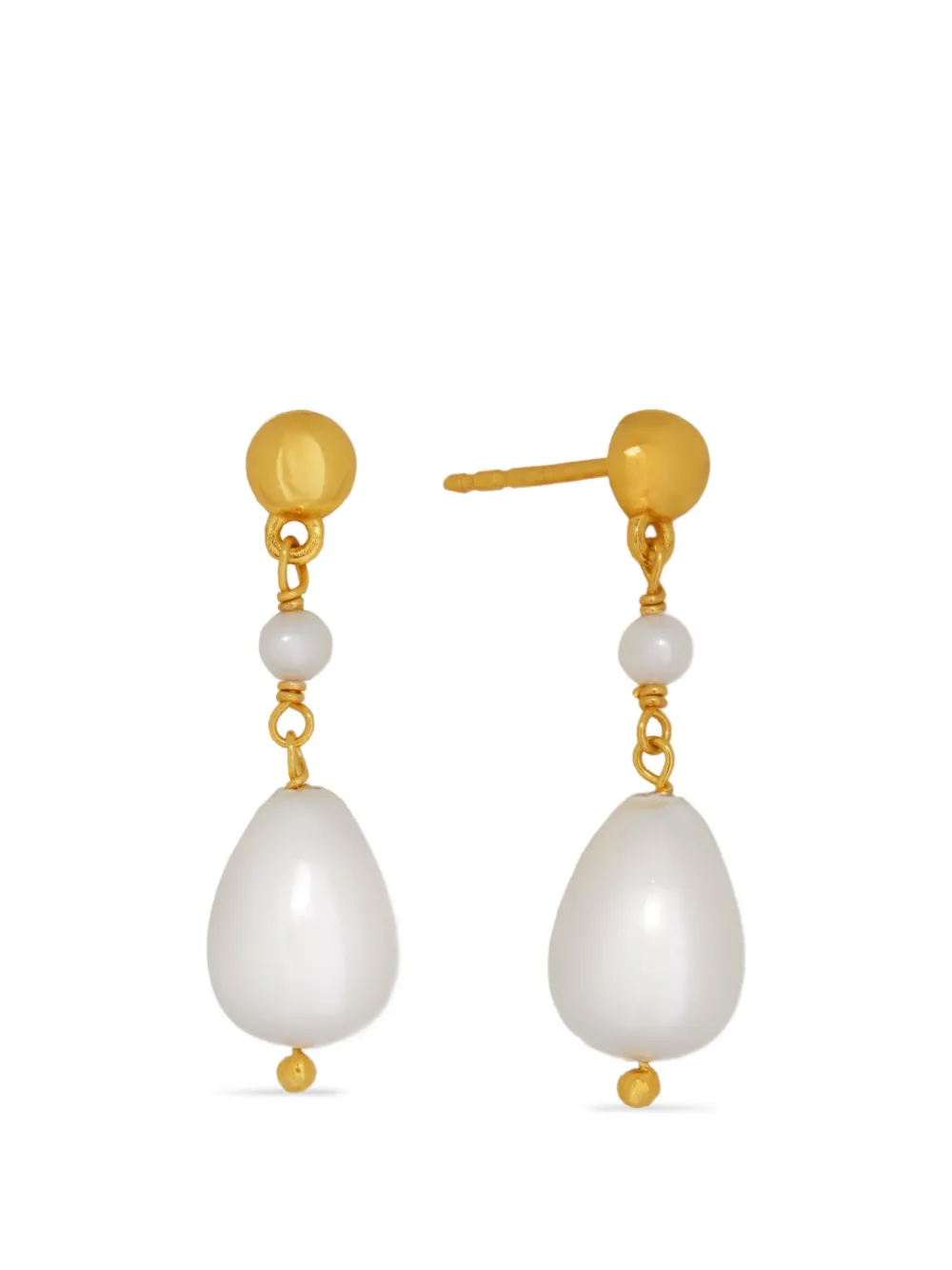 Ottoman Hands Orecchini pendenti Kira con perle - Oro