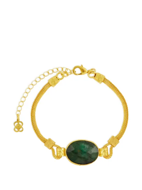 Ottoman Hands Daphne emerald chain bracelet
