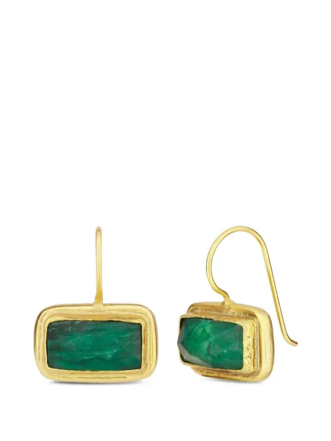 Ottoman Hands aretes Noa con esmeralda