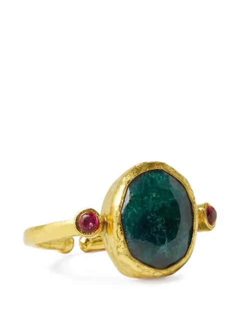 Ottoman Hands anillo Lucia con esmeralda