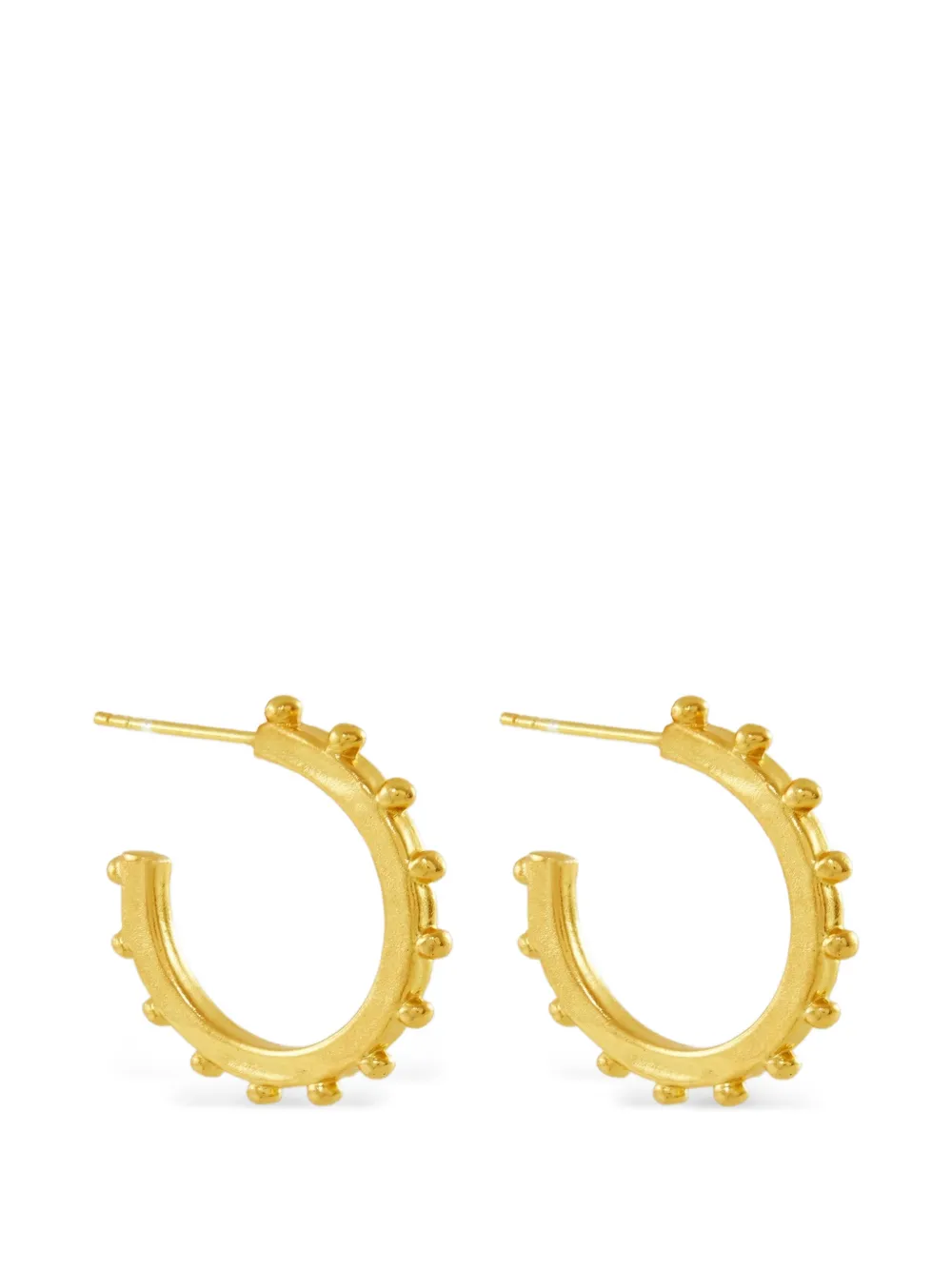 Ottoman Hands Orecchini a cerchio Aida con perline - Oro