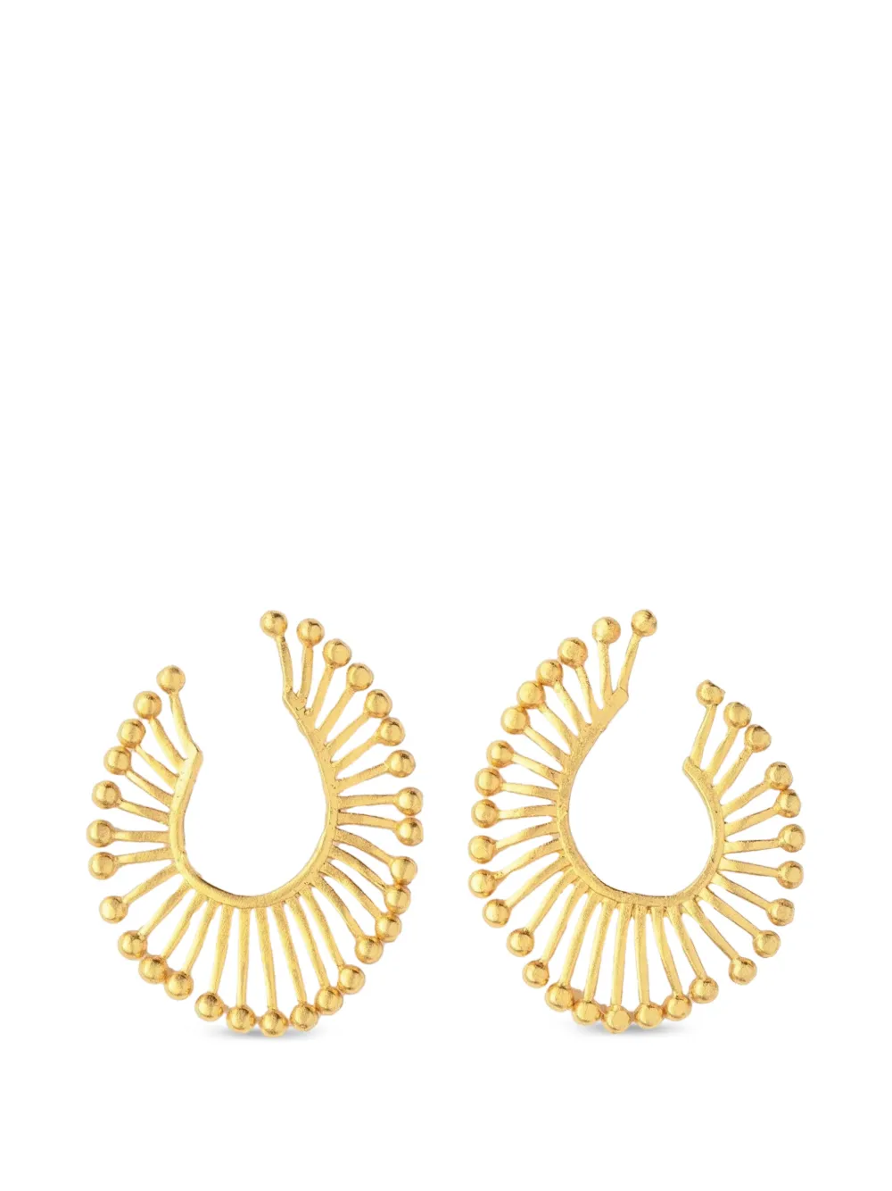 Ottoman Hands Milena Ohrringe mit Perlenborte - Gold