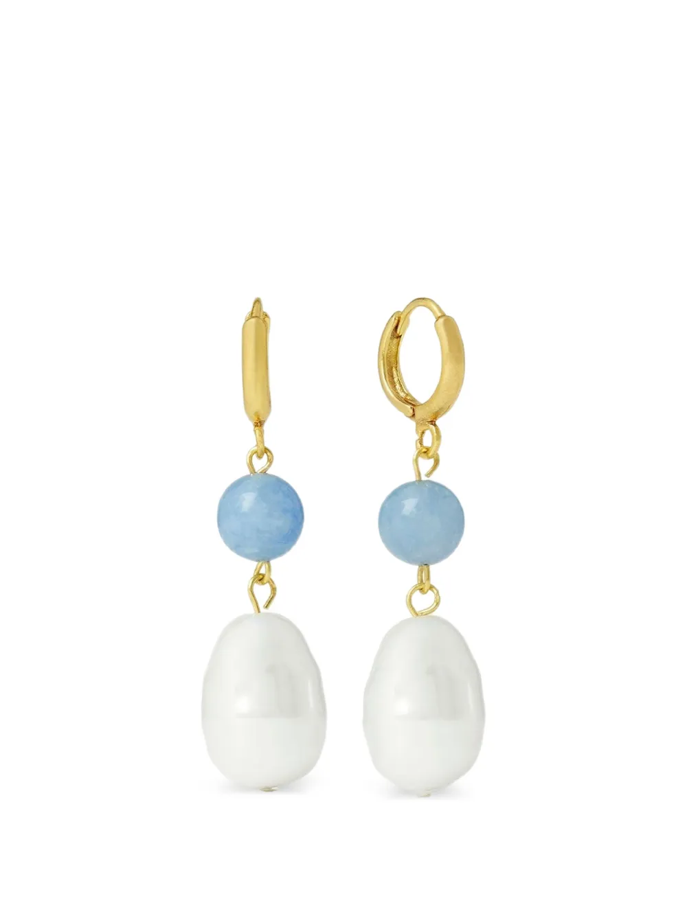 Ottoman Hands Dawn Chalcedony Earrings In Multi