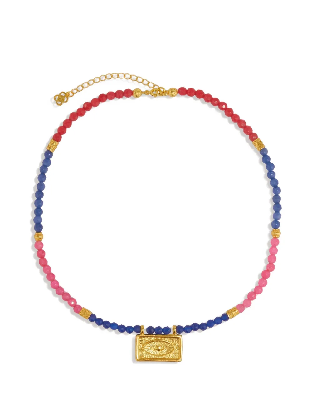 Ottoman Hands Collana Arden Evil Eye con pietre - Oro