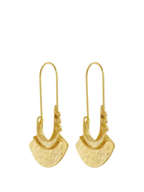 Ottoman Hands Selma hammered drop earrings
