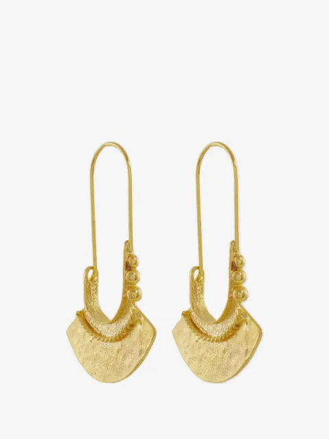 Ottoman Hands Selma hammered drop earrings