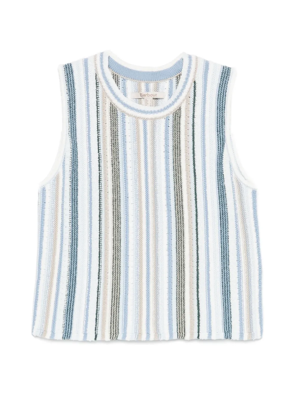 Barbour Josie Knitted stripe-pattern top - Blu