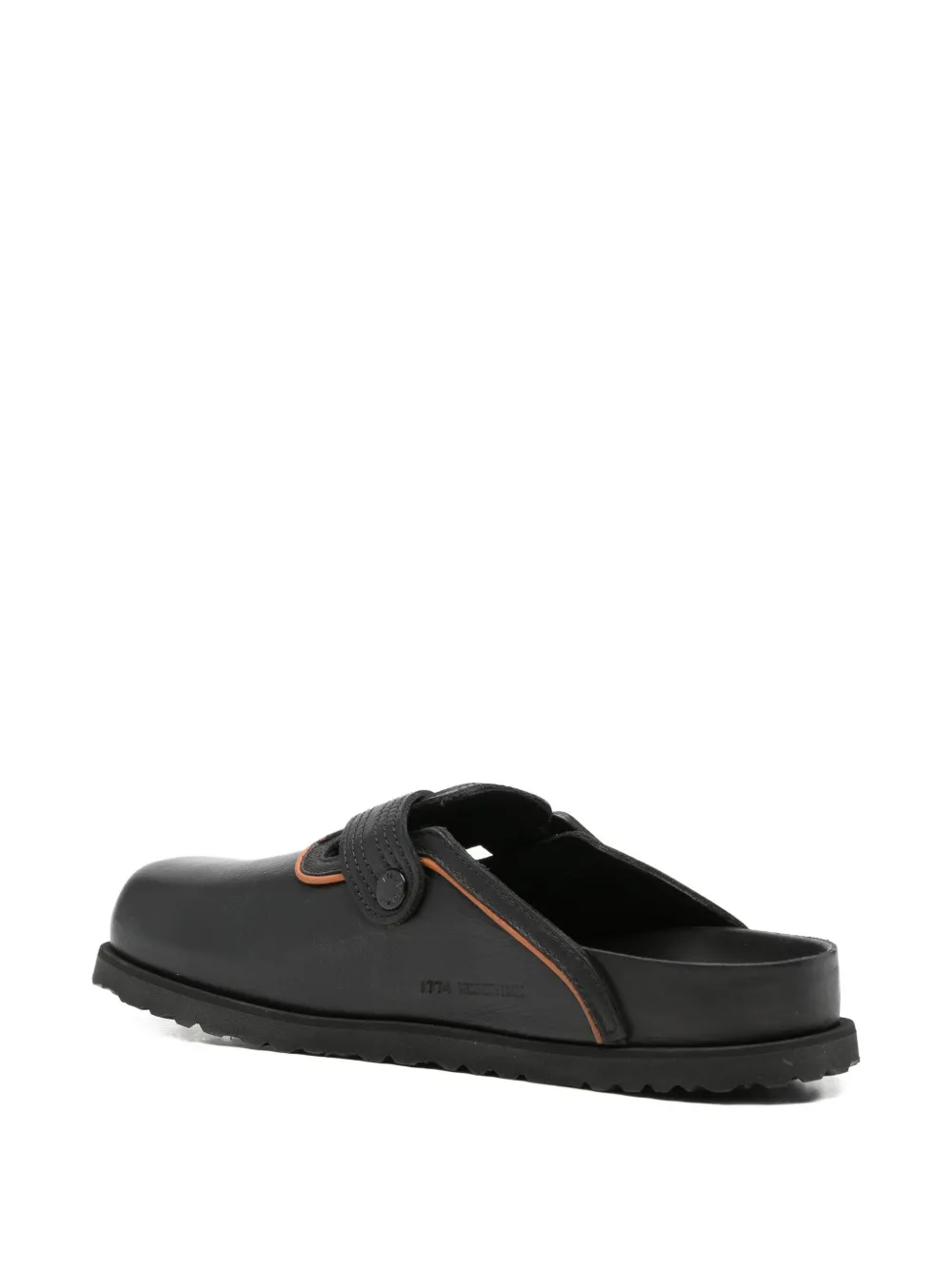 Birkenstock Leren muiltjes met gesp Zwart
