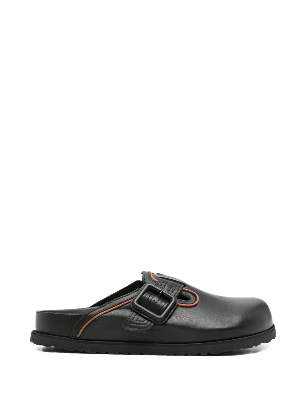 Birkenstock buckle-fastening leather mules - Nero