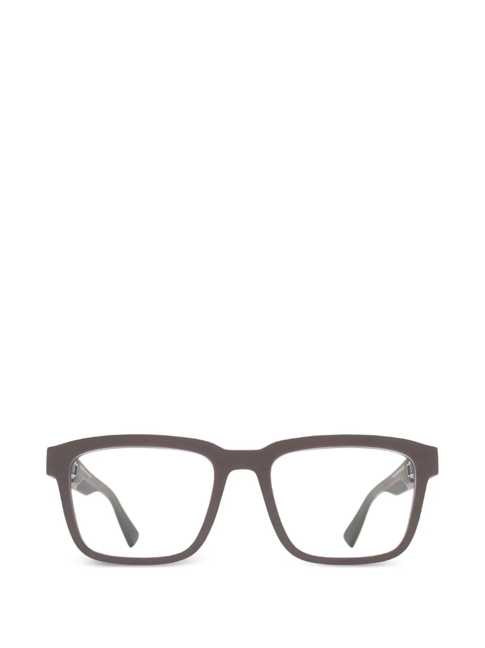 Mykita Helicon square-frame glasses - Marrone