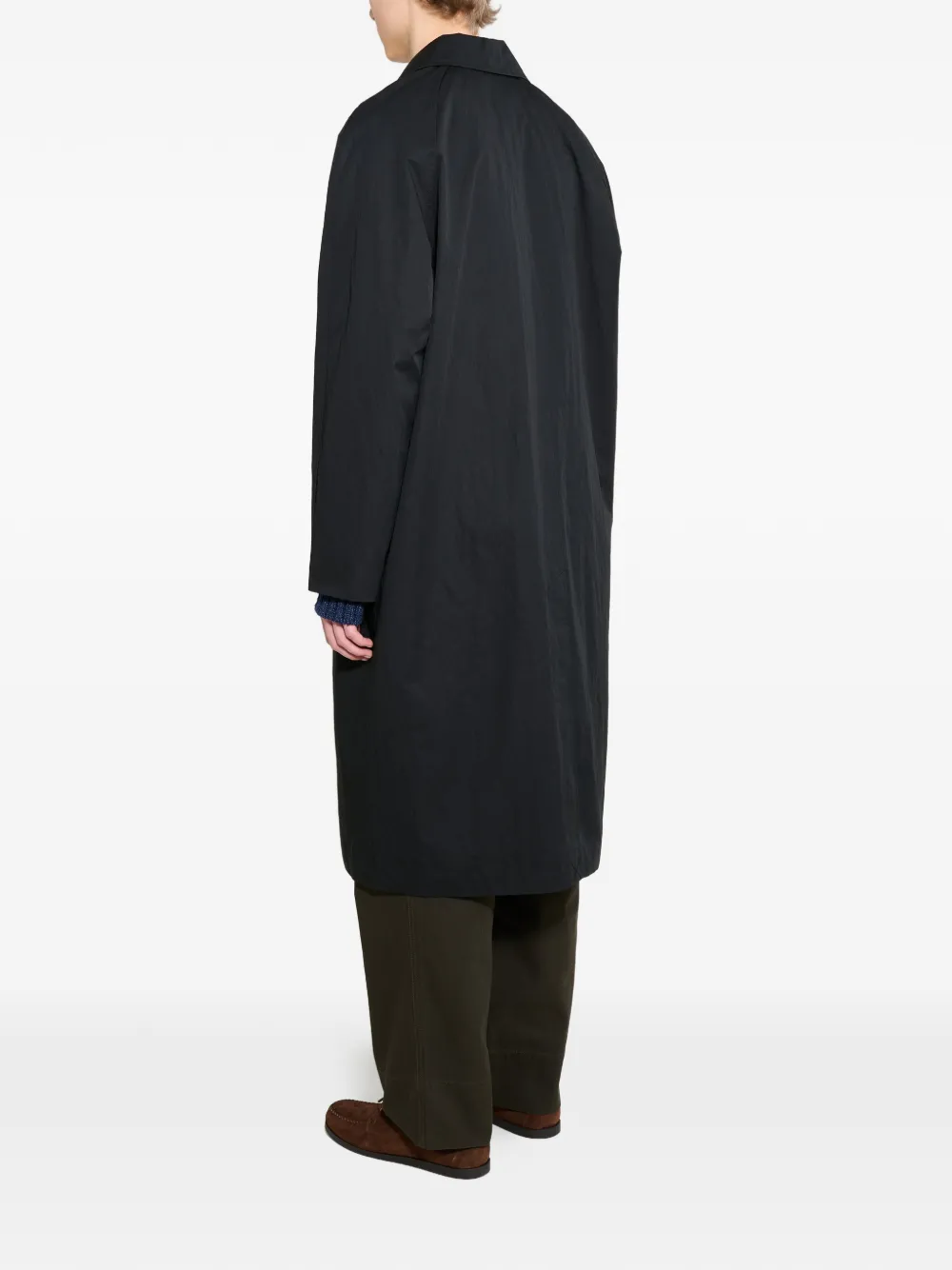 SUNFLOWER サンフラワー RAGLAN COAT ラグランコート 50 Sunflower Raglan Coat | Black | FARFETCH