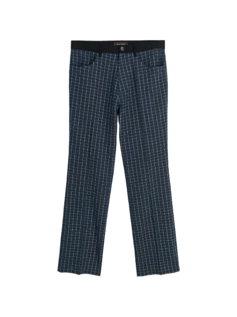 Wales Bonner London check-pattern trousers