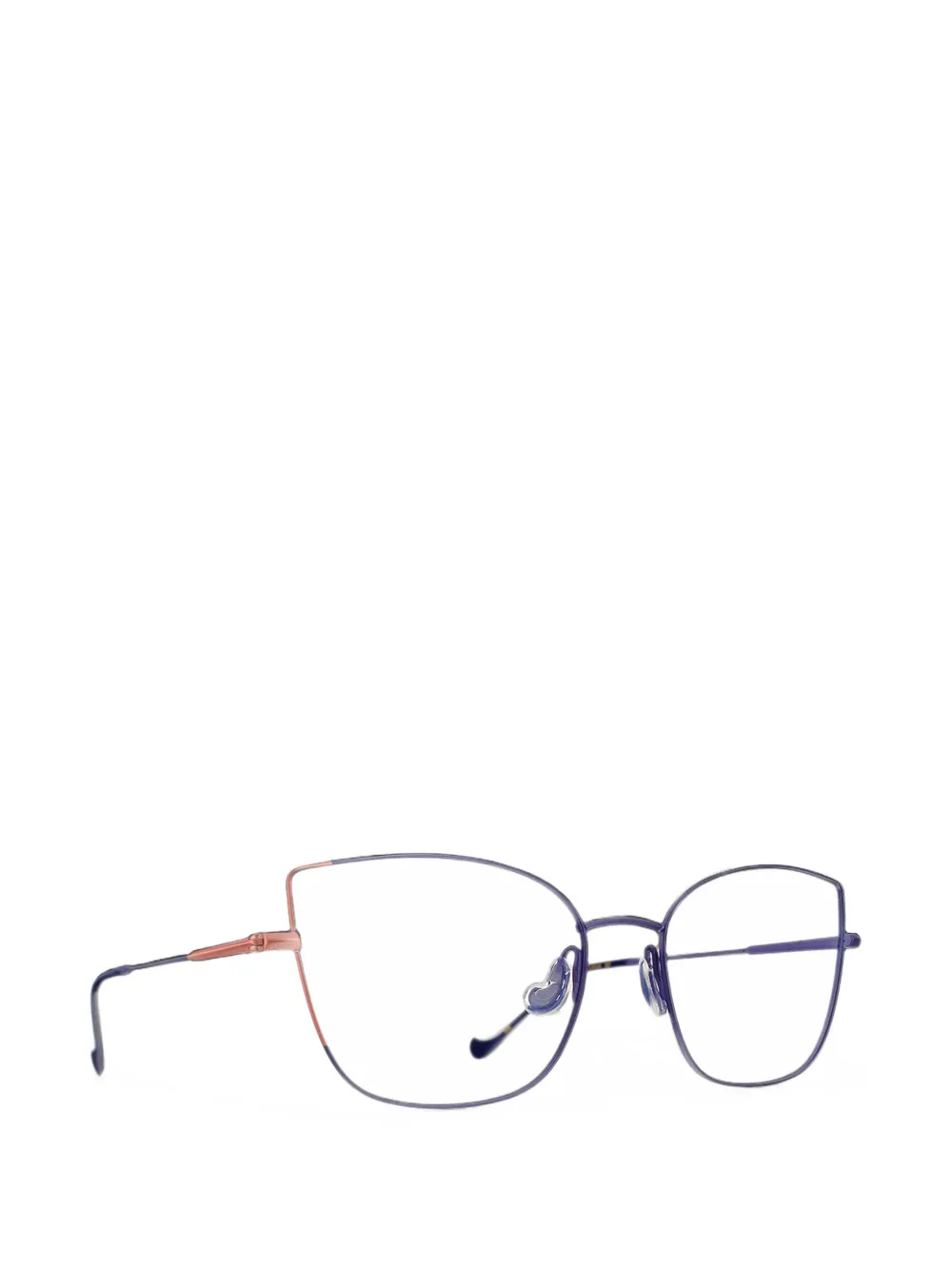 Caroline Abram Vegasus Cat-eye Glasses In Blue