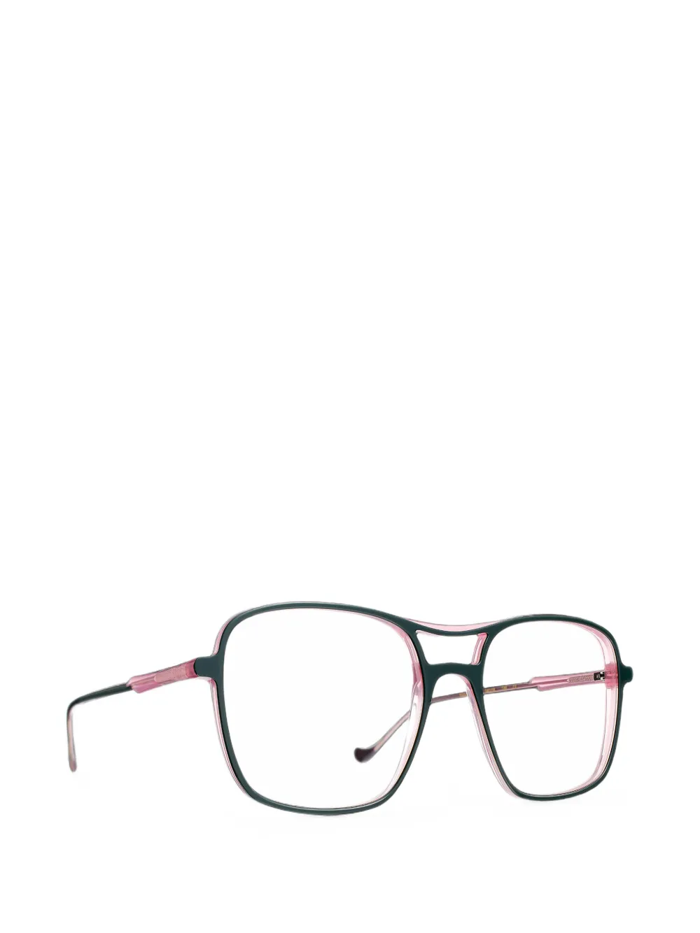 Caroline Abram Nancy Pilot-frame Glasses In Green
