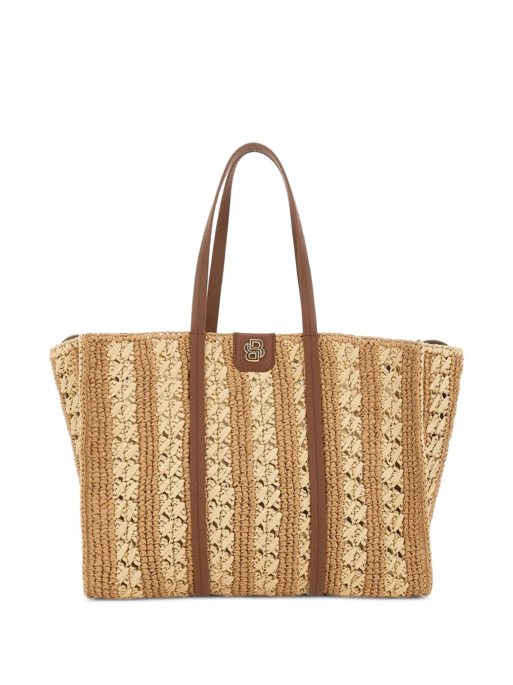 BOSS woven-straw tote bag - Toni neutri