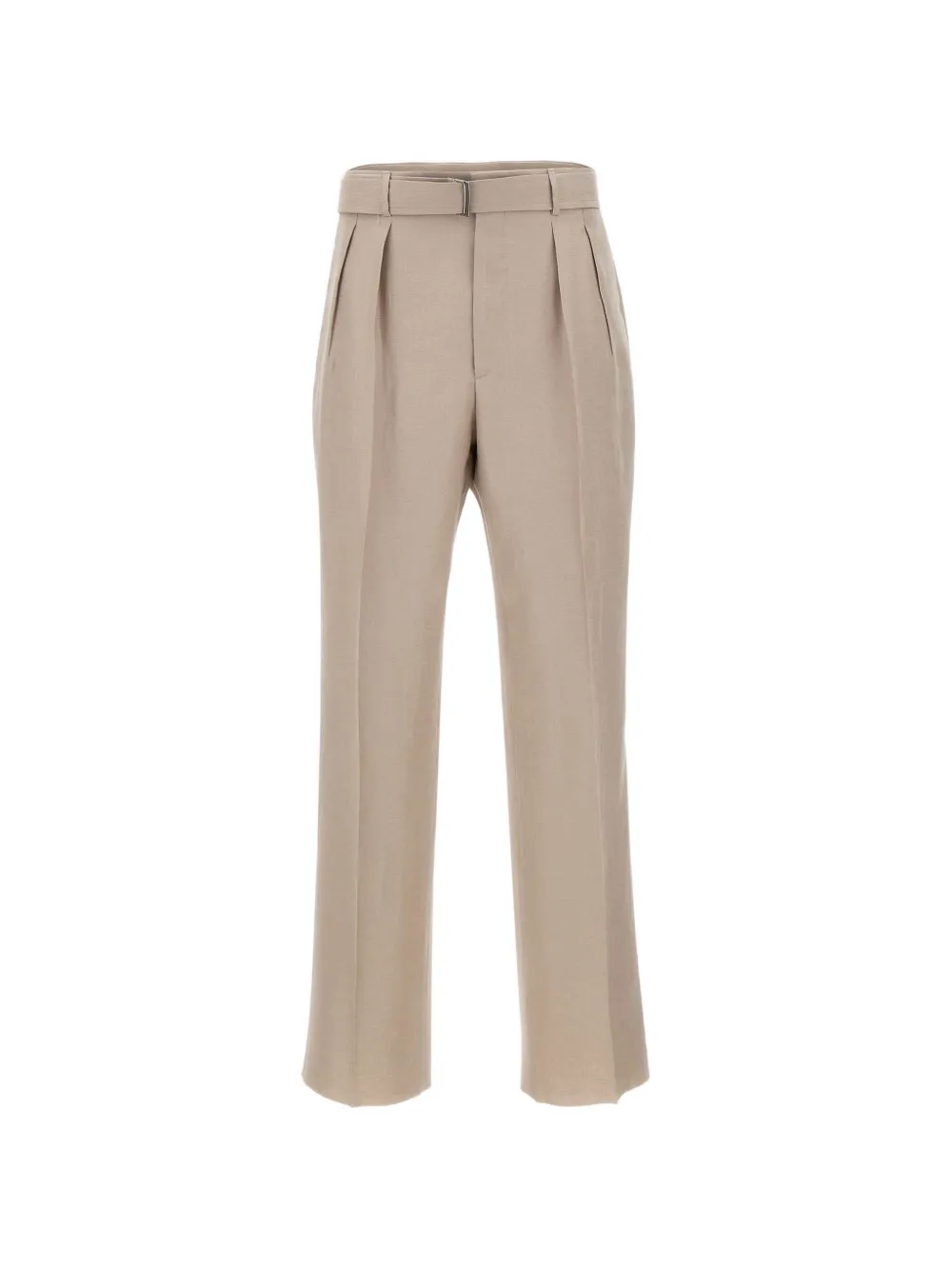 Tagliatore belted pleated-front trousers - Toni neutri