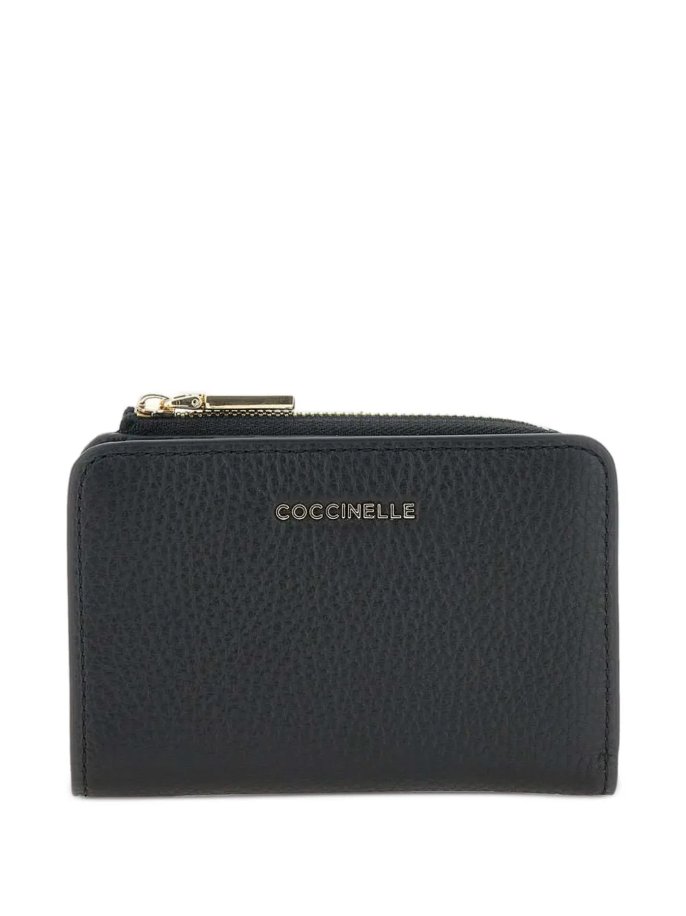 Coccinelle Metallic Soft hammered leather wallet - Nero