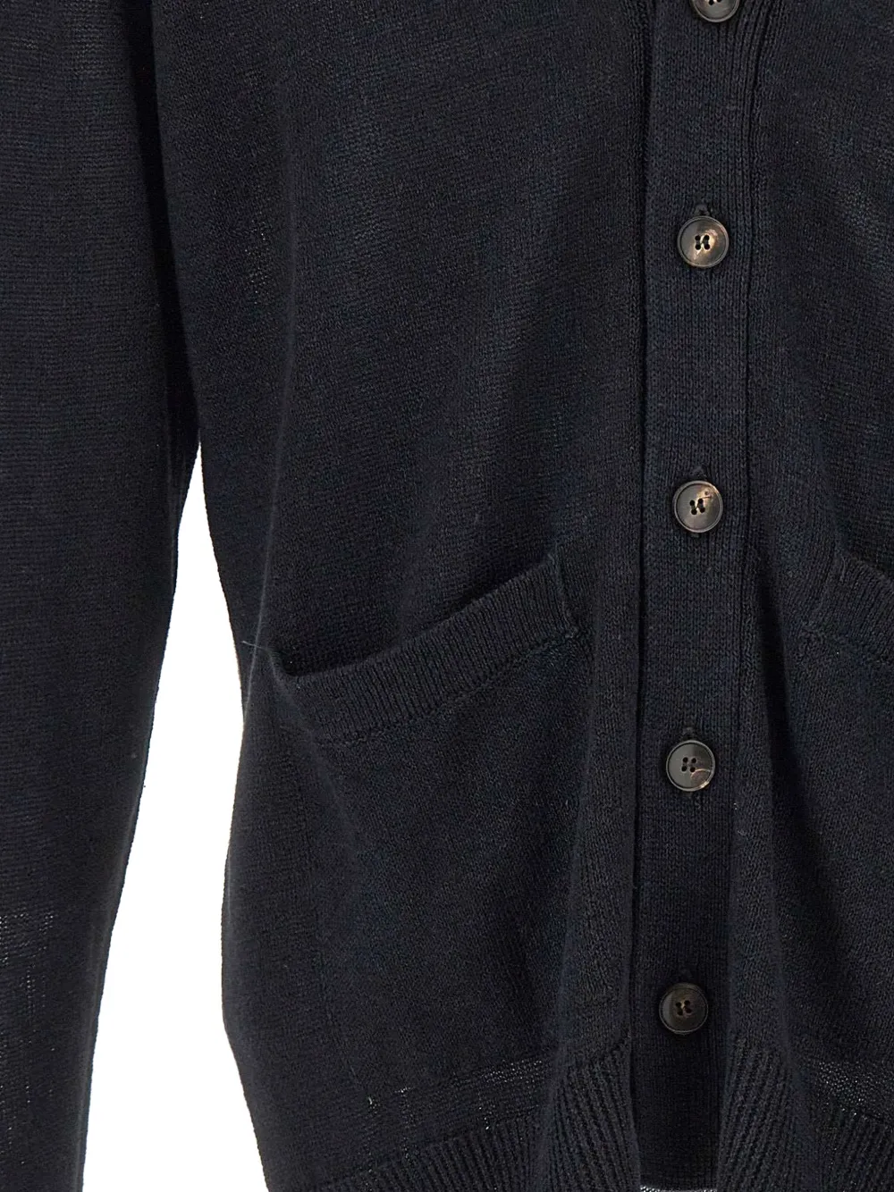 Filippo De Laurentiis Button-up vest met V-hals Grijs