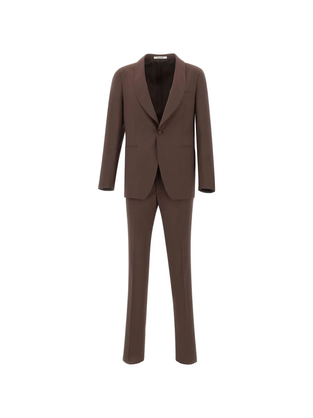 Tagliatore shawl-lapel virgin-wool suit - Marrone