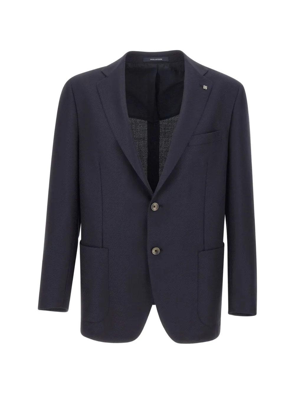 Tagliatore micro-herringbone pattern blazer - Blu