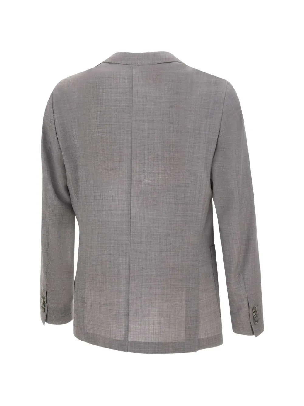 BOSS Slim-fit scheerwol blazer Grijs