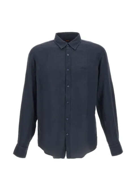 BOSS regular-fit shirt in linen