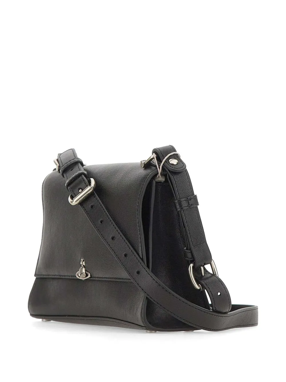 Vivienne Westwood Small Bianca Leather Cross Body Bag | Black