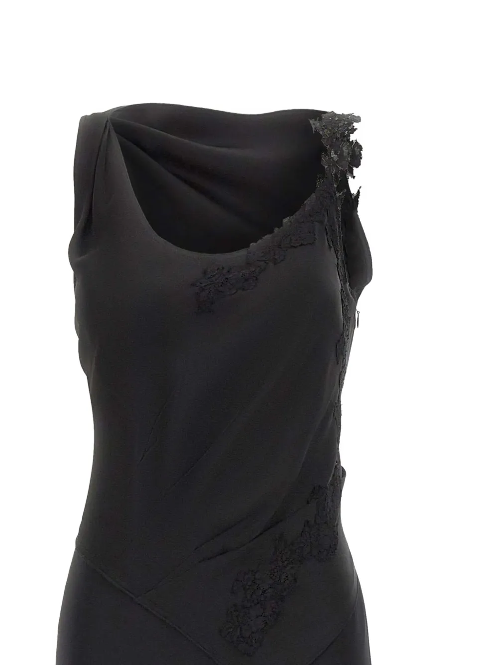Victoria Beckham Asymmetrische jurk Zwart