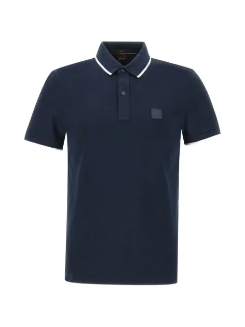 BOSS Passerti logo-patch polo shirt