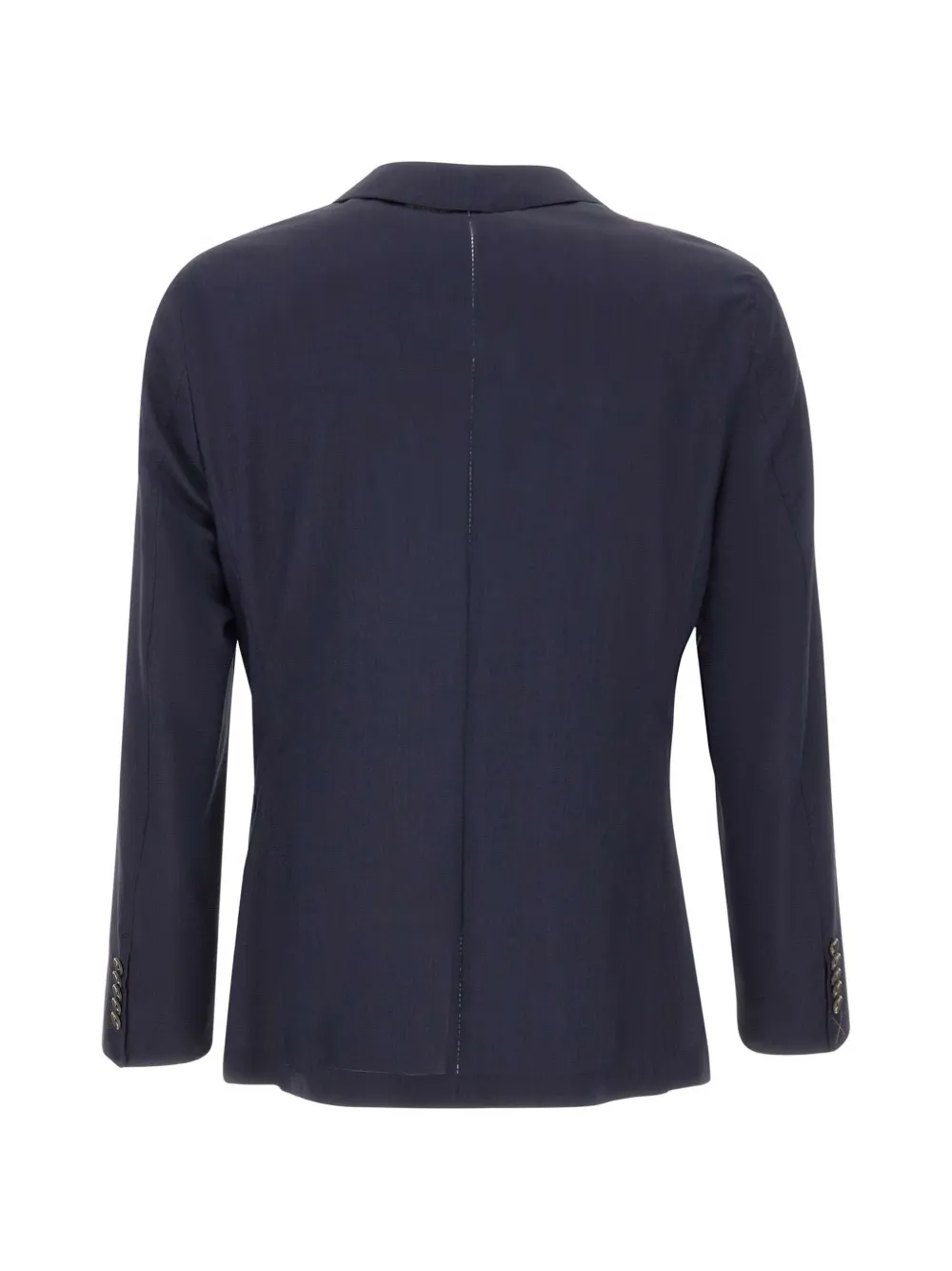 BOSS Seersucker blazer met enkele rij knopen Blauw