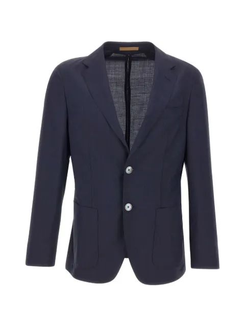 BOSS single-breasted seersucker blazer