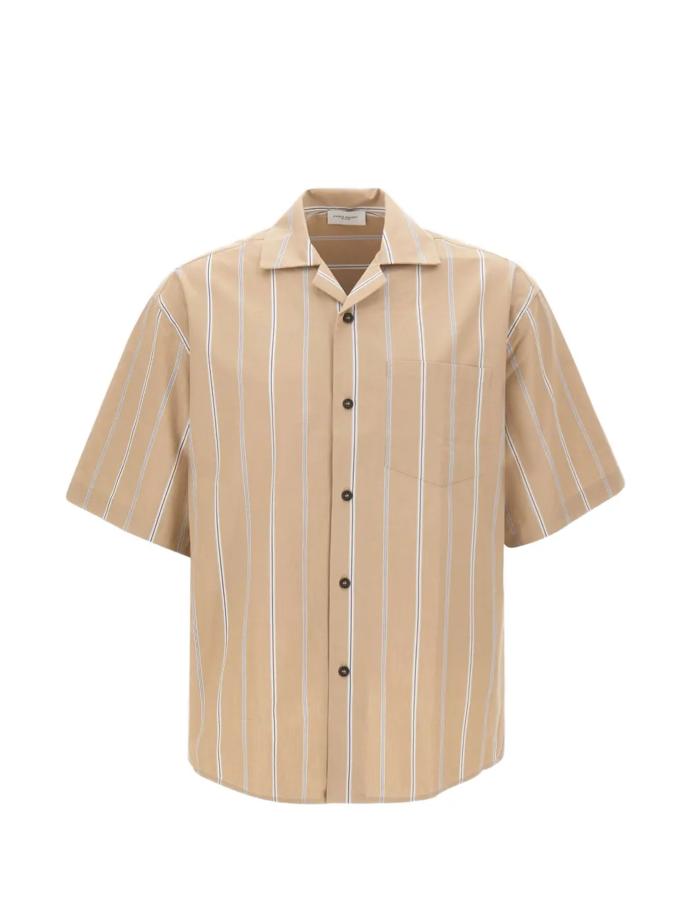 Paolo Pecora striped boxy-fit shirt - Toni neutri